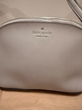 kate spade Cream Saffiano Dome Crossbody